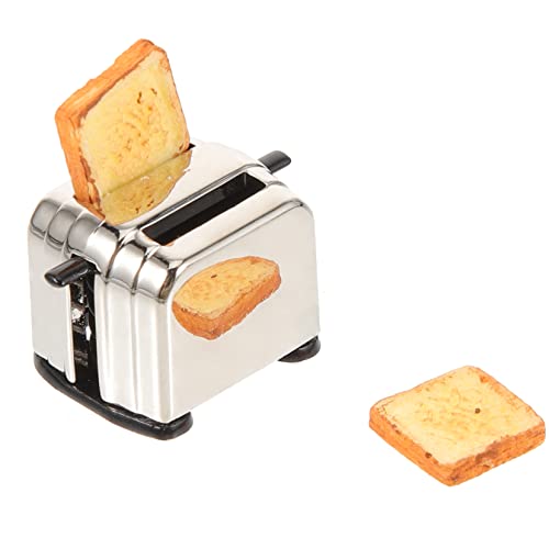 BESTonZON Miniatur-brotbackautomat-Modell Für Kinder Rollenspiele Realistisches Mini-Toaster-Spielzeug Mit Puppenhaus-zubehör Safe & von BESTonZON