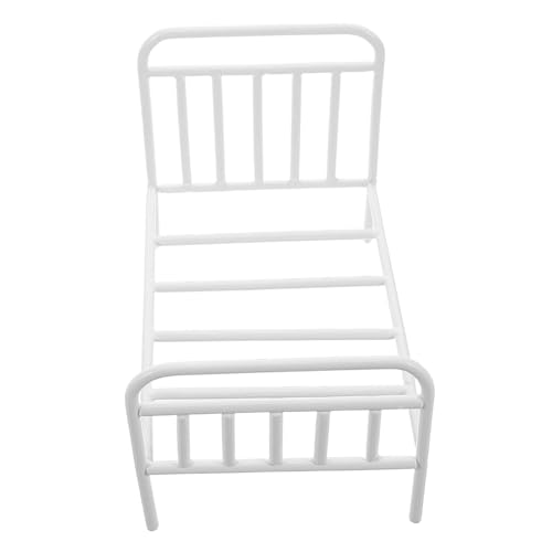 BESTonZON Puppenhausbett babybett Kinderbett puppenmöbel Spielzeugbett Bett Koje Miniatur-Etagenbetten Modell Mini-Schlafzimmermöbel simulieren Eisen Weiß BESTonZON Puppenhausbett babybett Kinderbett puppenmöbel Spielzeugbett Bett Koje Miniatur-Etagenbetten Modell Mini-Schlafzimmermöbel simulieren Eisen Weiß von BESTonZON
