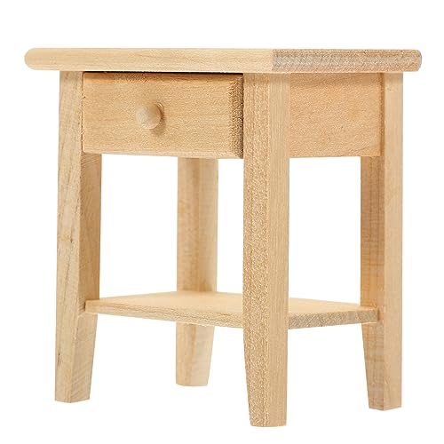 BESTonZON Puppenhausdekoration für kinderspielzeug hühner Toys handwerkskunst Puppenhaus winziger Tisch Mini-Schreibtisch aus Holz puppenhaus mini möbel BESTonZON Puppenhausdekoration für kinderspielzeug hühner Toys handwerkskunst Puppenhaus winziger Tisch Mini-Schreibtisch aus Holz puppenhaus mini möbel von BESTonZON