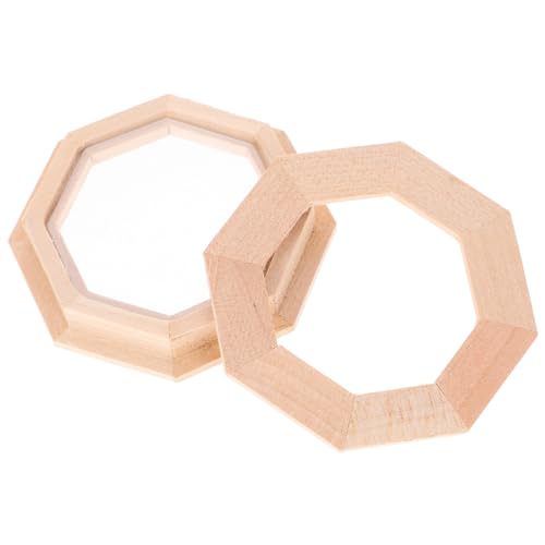 BESTonZON Doll House Miniatur Holz Fensterrahmen Zubehör Für Puppenhaus Eckiges Design Realistische Dekoration Für Kreativität Und Spiel von BESTonZON