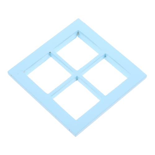 BESTonZON Puppenhausfenster Zubehör Für Puppenhäuser Mini-hausschmuck Miniaturfenster Miniatur-Dinge Mini-hausbedarf Winziges Fensterrahmendekor Mini-leeres Fenster Sky-Blue Holz BESTonZON Puppenhausfenster Zubehör Für Puppenhäuser Mini-hausschmuck Miniaturfenster Miniatur-Dinge Mini-hausbedarf Winziges Fensterrahmendekor Mini-leeres Fenster Sky-Blue Holz von BESTonZON