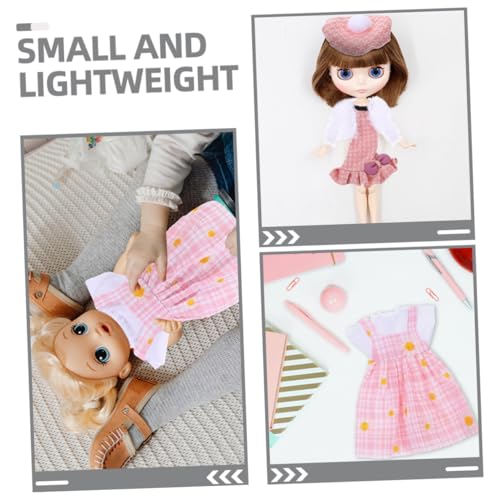 BESTonZON Puppenkleider für Mädchen Teiliges Puppen Outfit mit Waschbarem Wiederverwendbarem Niedlicher Plüschmantel und Rosa Blütenrock Leicht Auszuziehen BESTonZON Puppenkleider für Mädchen Teiliges Puppen Outfit mit Waschbarem Wiederverwendbarem Niedlicher Plüschmantel und Rosa Blütenrock Leicht Auszuziehen von BESTonZON
