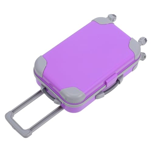 BESTonZON Puppenkoffer Puppengepäck Mini-Koffer Miniaturgepäck Kleiner Koffer Puppenreisekoffer puppenhaus deko Spielzeuge Puppenhaus-Reisekoffer Reiseetui für Puppen Mini-Hauszubehör Abs von BESTonZON