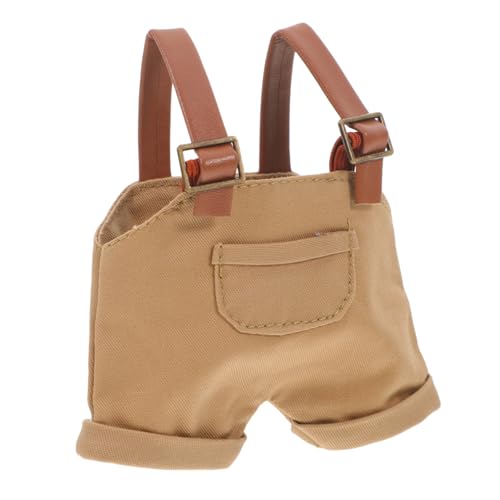 BESTonZON 17cm Puppe Overalls Baby Spielzeug Plüsch Insgesamt Hosenträger Dressup Bär Puppe Kleidung Zubehör Set von BESTonZON