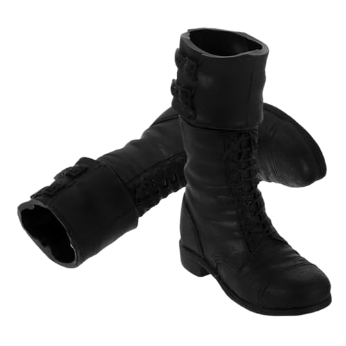 BESTonZON Puppenschuhe Maßstab Soldatenstiefel Realistische Lange Lederstiefel für Bjd Puppen Actionfiguren Zubehör BESTonZON Puppenschuhe Maßstab Soldatenstiefel Realistische Lange Lederstiefel für Bjd Puppen Actionfiguren Zubehör von BESTonZON
