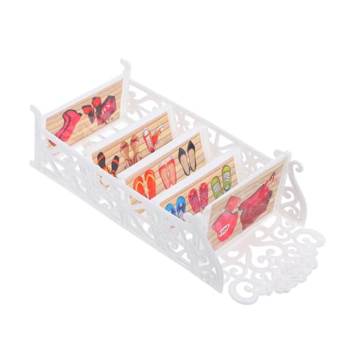 BESTonZON Miniatur-Puppen- Schuhregal für Puppen Puppenhaus-möbel Requisiten Kunststoff Mini- -zubehör BESTonZON Miniatur-Puppen- Schuhregal für Puppen Puppenhaus-möbel Requisiten Kunststoff Mini- -zubehör von BESTonZON