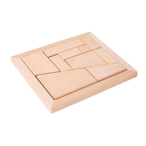 BESTonZON Puzzle-Bausteine holzspielzeug für Konstruktionsspielzeug Toys for holzbauklötze Toys Kinderblöcke Interaktives bausteine hölzern von BESTonZON