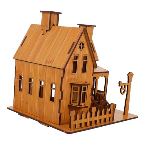 BESTonZON Puzzle Haus Modell aus Holz DIY Bausatz für Erwachsene Umweltfreundliches Edukatives Jigsaw Kreativität Vorstellungskraft und Geduld BESTonZON Puzzle Haus Modell aus Holz DIY Bausatz für Erwachsene Umweltfreundliches Edukatives Jigsaw Kreativität Vorstellungskraft und Geduld von BESTonZON