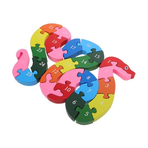 BESTonZON Puzzle Homeschool -Vorräte Schlangenfigur aus Holz Wortbuchstabierspiele für Stielspielzeug Mini-Schlangenwürfel Montessori-Rätsel Alphabet -Lernspielzeug Vorschulrätsel BESTonZON Puzzle Homeschool -Vorräte Schlangenfigur aus Holz Wortbuchstabierspiele für Stielspielzeug Mini-Schlangenwürfel Montessori-Rätsel Alphabet -Lernspielzeug Vorschulrätsel von BESTonZON