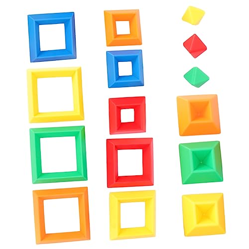 BESTonZON Pyramidenspielzeug Aus Frühe Bildung Bauklötze Zufälligen Farben Für Lernspielzeug Zur Von Kreativität Und Motorik BESTonZON Pyramidenspielzeug Aus Frühe Bildung Bauklötze Zufälligen Farben Für Lernspielzeug Zur Von Kreativität Und Motorik von BESTonZON