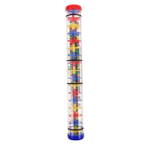 BESTonZON Rain Maker Tube Spiral Percussion Instrument für Kleinkinder Transparenter Regenklang Simulator mit Bunten Perlen Fördert Sensorische Entwicklung Visuelles Tracking und Kreative BESTonZON Rain Maker Tube Spiral Percussion Instrument für Kleinkinder Transparenter Regenklang Simulator mit Bunten Perlen Fördert Sensorische Entwicklung Visuelles Tracking und Kreative von BESTonZON
