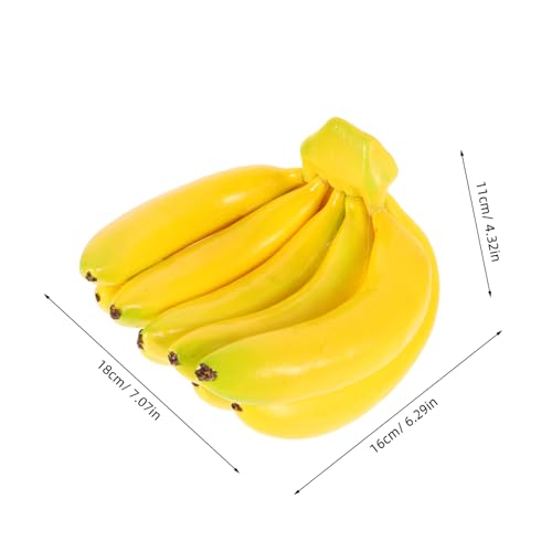 BESTonZON Realistische Künstliche Bananen Deko Teiliges Naturgetreue Gelbe Früchte Kunstobjekt für Küchen Tischdekoration Party Outdoor Künstliches Obst Ornament BESTonZON Realistische Künstliche Bananen Deko Teiliges Naturgetreue Gelbe Früchte Kunstobjekt für Küchen Tischdekoration Party Outdoor Künstliches Obst Ornament von BESTonZON