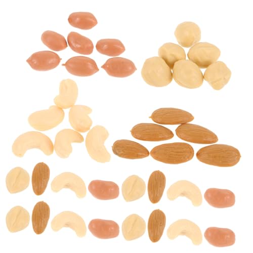 BESTonZON Realistische Künstliche Mini Dekoration aus Kunststoff Detailreich Handgefertigt zum Basteln für Puppenhäuser und Wohnaccessoires mit Gemischten Nussarten für Dekorative BESTonZON Realistische Künstliche Mini Dekoration aus Kunststoff Detailreich Handgefertigt zum Basteln für Puppenhäuser und Wohnaccessoires mit Gemischten Nussarten für Dekorative von BESTonZON