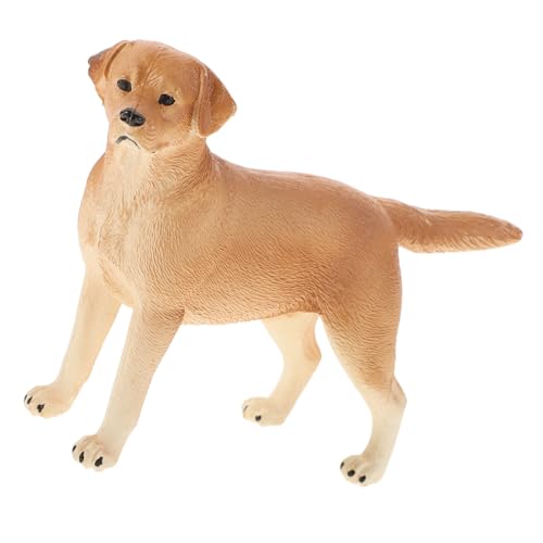 BESTonZON Realistische Labrador Hund Spielfigur Handbemalt Kleines Deko für Kognitiver Entwicklung und Fantasievollem Rollenspiel von BESTonZON