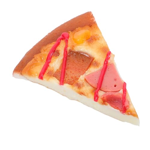 BESTonZON Realistische Pizza Deko Modell Künstliche Pizzascheibe mit Detailgetreuer Käsetextur Leichtes Food Display Requisit für Fotografie Küchen und Restaurantdekoration von BESTonZON