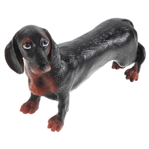 BESTonZON Realistische Simulation Figur Kunststoff Tierfigur Kleine Hundedekoration Kinderzimmer Lernspielzeug von BESTonZON