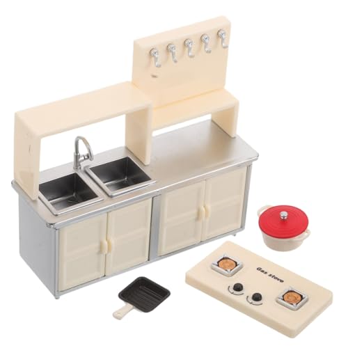 BESTonZON Realistischer Induktionsherd Teiliges Küchenzubehör für Puppenhaus Sichere Kochspielzeuge für Kreatives von BESTonZON