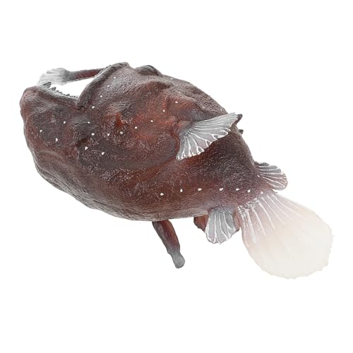 BESTonZON Realistisches Anglerfisch aus Solidem Kunststoff Kindersicheres Interaktives Meeres Tiermodell für Lernspiele Sensorische und Naturgetreue Meereskunde von BESTonZON