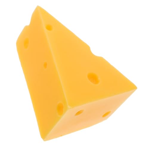 BESTonZON Realistisches Dreieckiges Käsemodell Leichtes Food für Fotografie Dekoration und DIY Landschaftsdekor als und Bäckerei Schaufensterdeko von BESTonZON