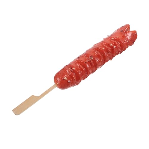 BESTonZON Realistisches Hot Dog Modell PVC Detailgetreue Verblassungs Verformungsbeständige Grillwurst Attrappe mit Holzstab für Restaurant-Imbiss Partydekoration Sowie Fotorequisiten BESTonZON Realistisches Hot Dog Modell PVC Detailgetreue Verblassungs Verformungsbeständige Grillwurst Attrappe mit Holzstab für Restaurant-Imbiss Partydekoration Sowie Fotorequisiten von BESTonZON