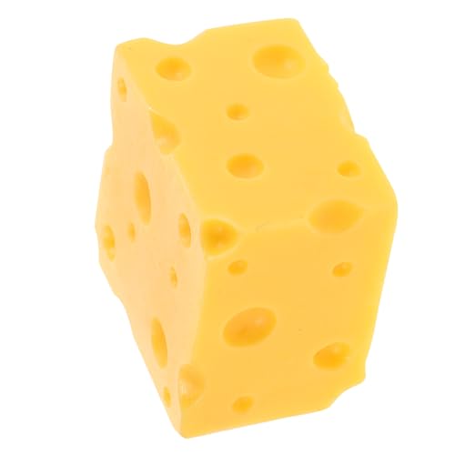BESTonZON Realistisches Künstliches Käsemodell Dreieckform Lebensnahes Food für Küchen DIY und Ladenpräsentation Haltbare Simulation für Dekorative Miniatur Käse Requisiten von BESTonZON