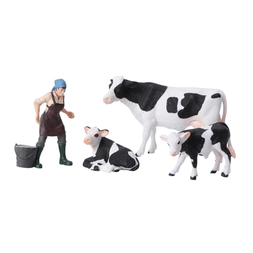 BESTonZON Realistisches Kuh Modell als Bauernhoftier Dekoration Pädagogisches Tierfiguren für Detailgetreues Desktop und Wohnaccessoire Bildungs und Geschenkset BESTonZON Realistisches Kuh Modell als Bauernhoftier Dekoration Pädagogisches Tierfiguren für Detailgetreues Desktop und Wohnaccessoire Bildungs und Geschenkset von BESTonZON
