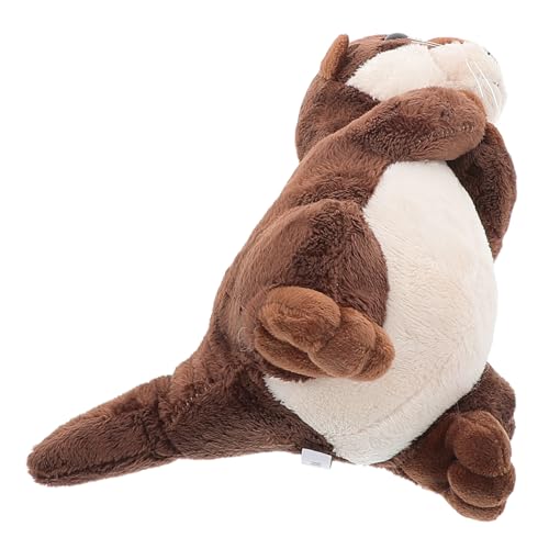BESTonZON Realistisches Kuscheltier Lebensechte Plüschfigur für Jungen und Mädchen Süßes Otter Adorable Otter Puppe Perfektes für Geburtstage und Sammler von BESTonZON
