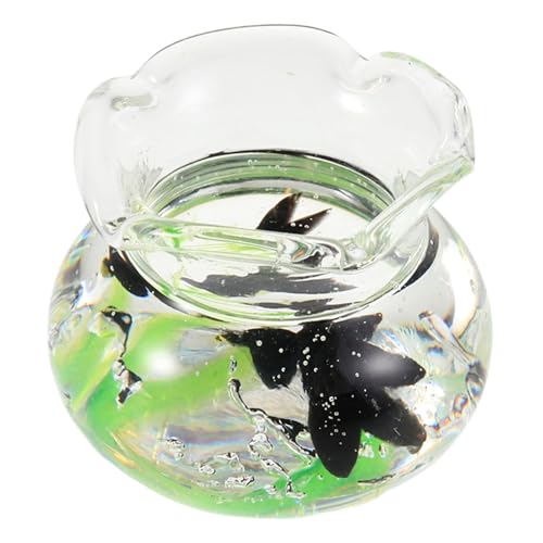 BESTonZON Realistisches Miniatur Aquarium Resin Mini Fischglas für Puppenhaus und Landschaft Detailreiche Kleine Tierornamente Leicht und für Kreative Dekoration und Fotografie BESTonZON Realistisches Miniatur Aquarium Resin Mini Fischglas für Puppenhaus und Landschaft Detailreiche Kleine Tierornamente Leicht und für Kreative Dekoration und Fotografie von BESTonZON