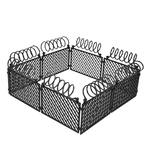 BESTonZON Realistisches Miniatur Zaunset aus Kunststoff Flexibles DIY Mikro Landschaftszaun Modell Vielseitige Schutzgitter für Gefängnis und Kriegsszenen Abnehmbar Detailreich Schwarz BESTonZON Realistisches Miniatur Zaunset aus Kunststoff Flexibles DIY Mikro Landschaftszaun Modell Vielseitige Schutzgitter für Gefängnis und Kriegsszenen Abnehmbar Detailreich Schwarz von BESTonZON