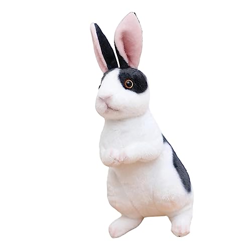 BESTonZON Realistisches Plüschtier Hase Groß Weiches Kuscheltier Kinderzimmer Dekoration Cartoon Stofftier Haushaltsspielzeug von BESTonZON
