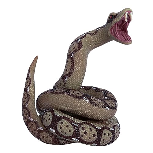 BESTonZON Realistisches Schlangenmodell aus Detailgetreues Streichspielzeug für Halloween und Party Langlebiges Simulationstier für Scherzartikel und Pädagogisches von BESTonZON