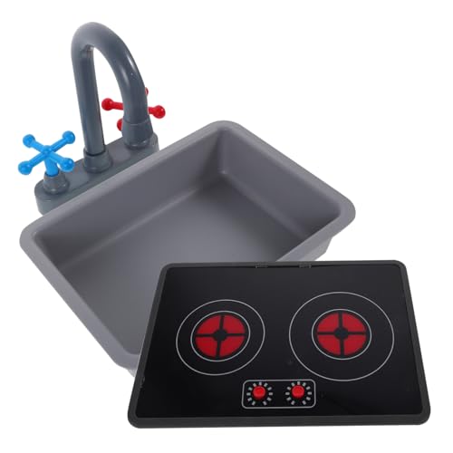 BESTonZON Realistisches mit Wasserhahn Spülbecken und Induktionskochfeld Fördert Kreatives Rollenspiel mit Licht und Soundeffekten für Eltern Junge Mädchen Interaktion BESTonZON Realistisches mit Wasserhahn Spülbecken und Induktionskochfeld Fördert Kreatives Rollenspiel mit Licht und Soundeffekten für Eltern Junge Mädchen Interaktion von BESTonZON