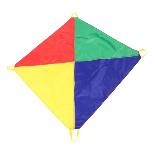 BESTonZON Regenbogen -regenschirmspiel Kinderspielzeug Fallschirmspiel Fallschirme Regenbogen Party-Regenbogen-fallschirme Spiel Regenbogen-fallschirme Requisite Für Kooperationsspiele Stoff von BESTonZON
