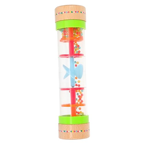 BESTonZON Regentelefon Kaninchen-lampendekoration Ei Dekoration Zubehör Anhänger Sandröhrenspielzeug Vakuum Lampenschirm in Wassertropfenform Musikspielzeug Accessoires Dekoration Tank Holz von BESTonZON