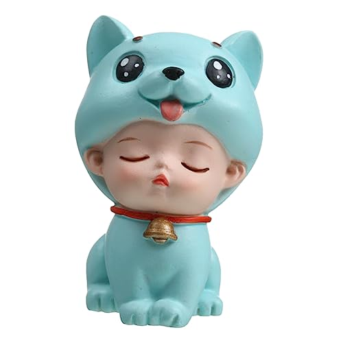 BESTonZON Resin Cake Decoration Figur Kindergeburtstag Tortendeko Junge Mädchen Lebensechter Blauer Hund mit Hut Sichere und Langlebige Kuchendekoration für Kreative Geburtstagstorten BESTonZON Resin Cake Decoration Figur Kindergeburtstag Tortendeko Junge Mädchen Lebensechter Blauer Hund mit Hut Sichere und Langlebige Kuchendekoration für Kreative Geburtstagstorten von BESTonZON