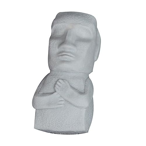BESTonZON Rock Man Prise Musik Von Stressabbau Cartoon- Zur Druckentlastung Moai-Statue, Quetschspielzeug Für Angstlinderung Zum Stressabbau Grey BESTonZON Rock Man Prise Musik Von Stressabbau Cartoon- Zur Druckentlastung Moai-Statue, Quetschspielzeug Für Angstlinderung Zum Stressabbau Grey von BESTonZON
