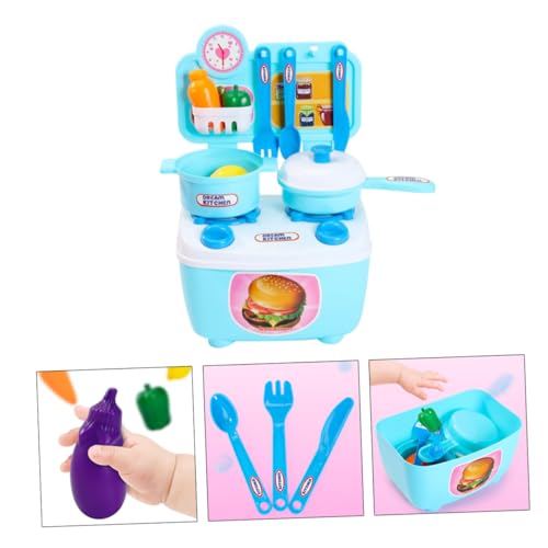 BESTonZON Küchenutensilien Spielzeugset Für Simuliertes Kochspielzeug Mit Geschirr Und Kochutensilien Lernspielzeug Für Kleine Köche Pädagogisches Rollenspielzeug Für Jungen Und von BESTonZON