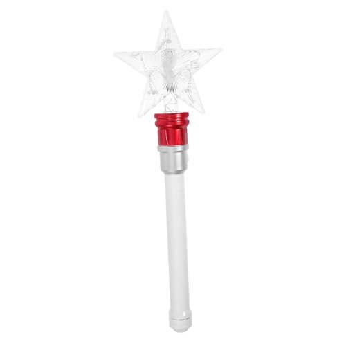 BESTonZON Rotierender Stern Zauberstab mit LED Licht Leuchtender Party Stab für Rot Leicht und Handlich für Feen Kostüme Geburtstagsfeiern Konzerte und Festivals von BESTonZON