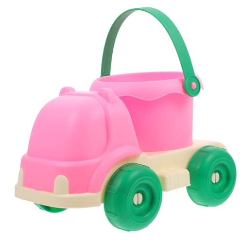 BESTonZON Sandspielzeug Strandauto mit Abnehmbarem Eimer Rutschfestes Tragbares Strandspielzeug für Sand und Wasser Kompakt und Leicht Transportieren Am Strand von BESTonZON