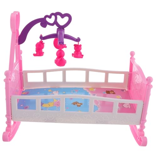 BESTonZON Satz Schaukelbett für Puppen puppenmöbel Bett Puppenaccessoires Mädchen Miniatur-Fußball Puppenstubenmöbel aus Kunststoff Betten Plastik BESTonZON Satz Schaukelbett für Puppen puppenmöbel Bett Puppenaccessoires Mädchen Miniatur-Fußball Puppenstubenmöbel aus Kunststoff Betten Plastik von BESTonZON