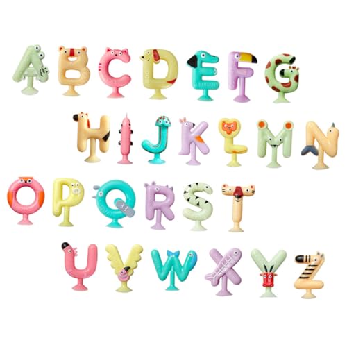 BESTonZON Saugnapf Buchstaben Niedliche Tiere Alphabet Für Badespaß Und Lernspielzeug Zur Der Sprachentwicklung Und Alphabetisierung BESTonZON Saugnapf Buchstaben Niedliche Tiere Alphabet Für Badespaß Und Lernspielzeug Zur Der Sprachentwicklung Und Alphabetisierung von BESTonZON