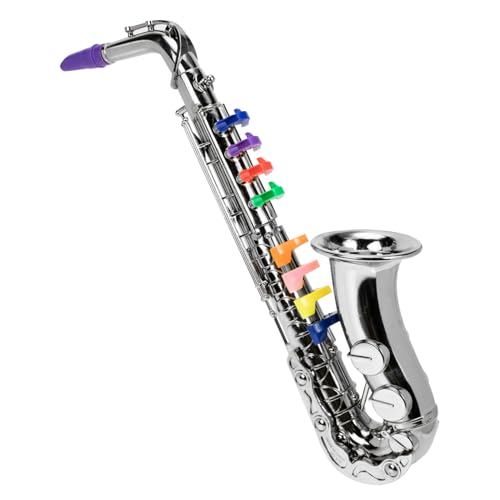 BESTonZON Saxophon Spielzeug Für Kinder Saxophon Spielzeug Simulations Saxophon Spielzeug Kunststoff Saxophon Kind Musikspielzeug Kunststoff Kinderspielzeug Simuliertes Saxophon von BESTonZON