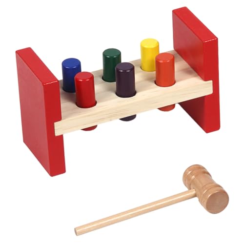 BESTonZON Spielzeug Schlagspielzeug Für Bildungsförderndes Pounding Toy Mit Holzhammer Zur Farberkennung Pädagogisches Für Kleinkinder Und Vorschulkinder Spielmatratze Kinderzimmer BESTonZON Spielzeug Schlagspielzeug Für Bildungsförderndes Pounding Toy Mit Holzhammer Zur Farberkennung Pädagogisches Für Kleinkinder Und Vorschulkinder Spielmatratze Kinderzimmer von BESTonZON