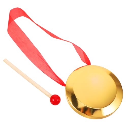 BESTonZON Schlagzeug Musik für musikinstrumente für Klangspielzeug für Mini-Operengong Mini-Gongs, Tamburin chinesisches Instrument Ornamente für Musikinstrumente Kupfer BESTonZON Schlagzeug Musik für musikinstrumente für Klangspielzeug für Mini-Operengong Mini-Gongs, Tamburin chinesisches Instrument Ornamente für Musikinstrumente Kupfer von BESTonZON