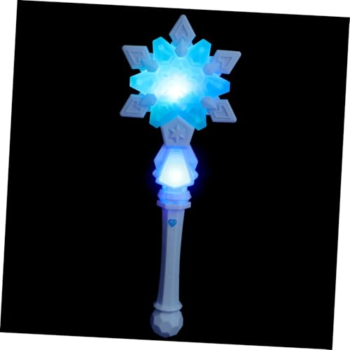 BESTonZON Schnee Zauberstab Party Dekoration Glühstab Weihnachten Glühende Spielzeugstäbe Glühende Spielzeuge Schneeflockenlichtstab Leuchtstab für Plastik Sky-Blue BESTonZON Schnee Zauberstab Party Dekoration Glühstab Weihnachten Glühende Spielzeugstäbe Glühende Spielzeuge Schneeflockenlichtstab Leuchtstab für Plastik Sky-Blue von BESTonZON
