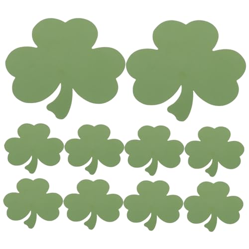 BESTonZON Schuldekoration Papierblätter Grüne Papierausschnitte mit Klebepunkten für Festival Party Wanddeko Bastelprojekte und Innenraumgestaltung von BESTonZON