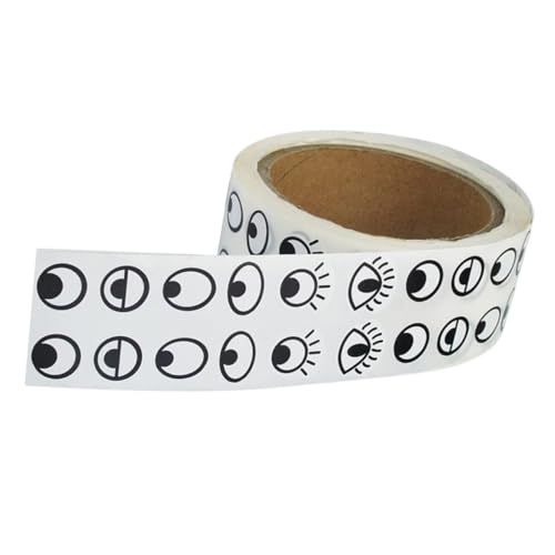 BESTonZON Schwarz weiße Augenaufkleber Rolle Selbstklebend für DIY Basteln Party Dekoration Vielseitig Sicher und Modisch für Bühne BESTonZON Schwarz weiße Augenaufkleber Rolle Selbstklebend für DIY Basteln Party Dekoration Vielseitig Sicher und Modisch für Bühne von BESTonZON