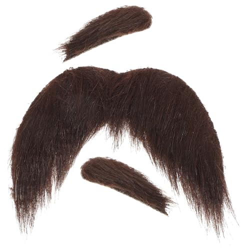 BESTonZON Selbstklebender Fake Bart mit Augenbrauen Lustiges Kostümzubehör für Männer Einfache Anwendung für Halloween Karneval und Cosplay Partys BESTonZON Selbstklebender Fake Bart mit Augenbrauen Lustiges Kostümzubehör für Männer Einfache Anwendung für Halloween Karneval und Cosplay Partys von BESTonZON
