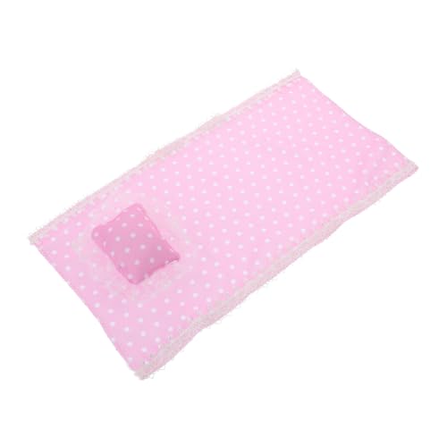 BESTonZON Komplettes Miniatur-bettwäscheset Für Puppenhäuser Bettlaken Und Kissen Für Puppenhäuser Für Mädchenspielzeug von BESTonZON