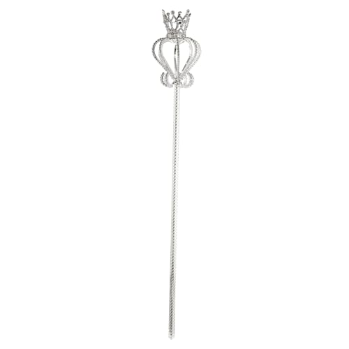 BESTonZON Silberner Kunststoff Zauberstab Fairy Stick Kostüm Zubehör für Cosplay Halloween Party Bühnenauftritt von BESTonZON